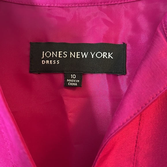 Fuchsia Pink Jones New York dress size 10 NWT - Picture 4 of 5